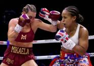 Natasha Jonas Menang Angka Atas Mikaela Mayer, Pertahankan Sabuk Welter IBF