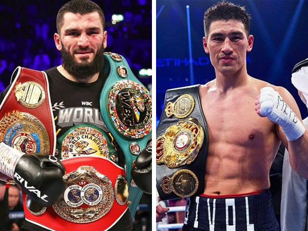 Artur Beterbiev (kiri) dan Dmitry Bivol. (Foto: TalkSports)