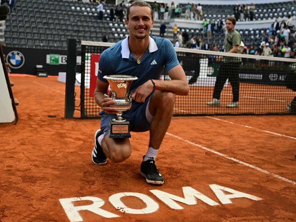 Sempat Tak Yakin Bisa Menang, Alexander Zverev Luapkan Kegembiraan Usai Menangkan Gelar Di Roma