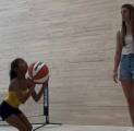 Sabrina Ionescu Latih Tembakan Putrinya Kobe Bryant