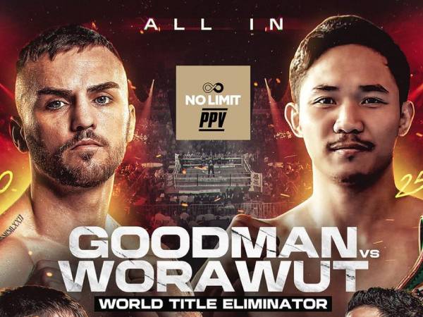 Sam Goodman (kiri) akan menghadapi Thailand Chainoi Worawut di WIN Entertainment Centre, Wollongong, New South Wales, pada 10 Juli.