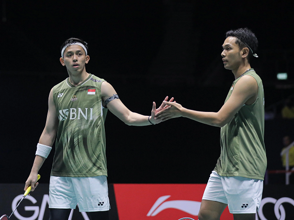 Fajar/Rian akui kalah impresif dari He/Ren di laga puncak Singapore Open 2024.