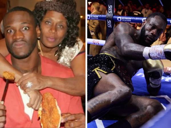 Deontay Wilder Bersama sang ibunda, Deborah. (Foto: Talksports)