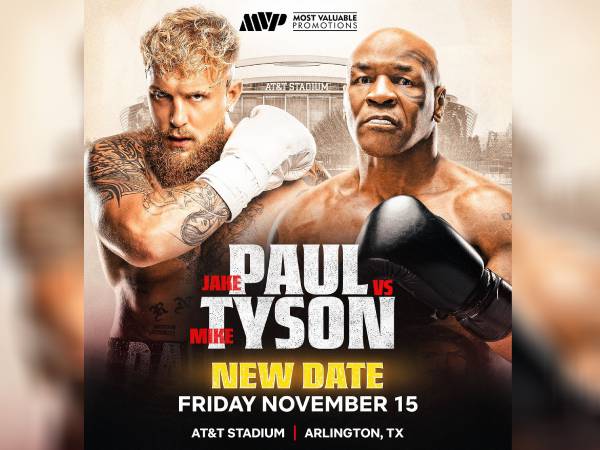 Jake Paul (kiri) dan Mike Tyson. (Foto: Netflix)