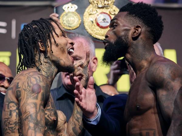 Gervonta Davis (kiri) dan Frank Martin. (Foto: Matchroom Boxing)