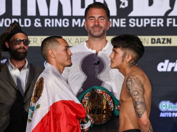 Bam Rodriguez (kanan) dan Juan Francisco Estrada. (Foto: Matchroom Boxing)