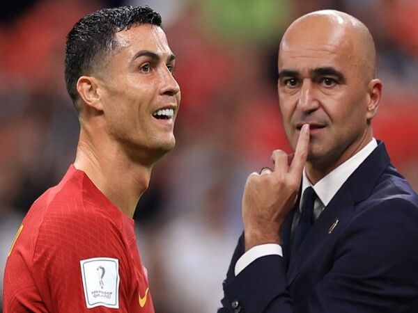 Roberto Martinez dinilai tak punya nyali untuk mencadangkan Cristiano Ronaldo, yang sejauh ini masih mandul di gelaran EURO 2024 / via Getty Images