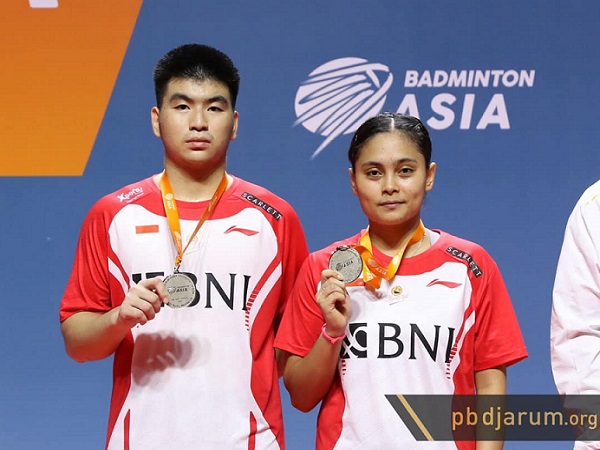 Darren/Bernadine Runner-up Kejuaraan Asia Junior 2024