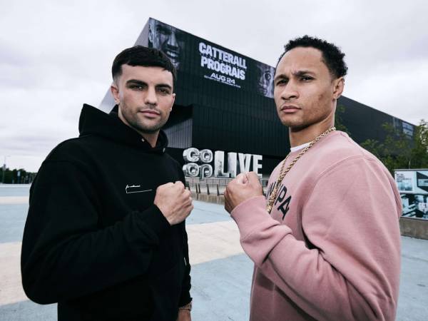 Jack Catterall (kiri) dan Regis Prograis. (Foto: Matchroom Boxing)