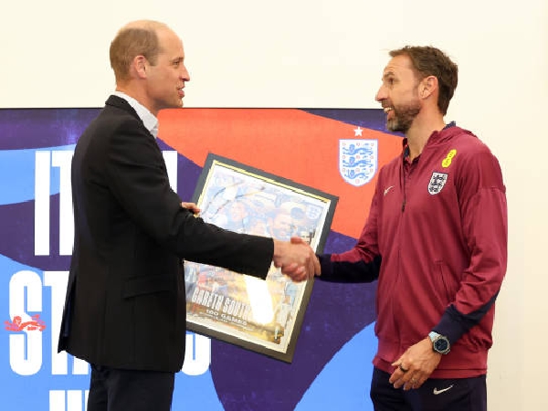 Pangeran William dan Gareth Southgate