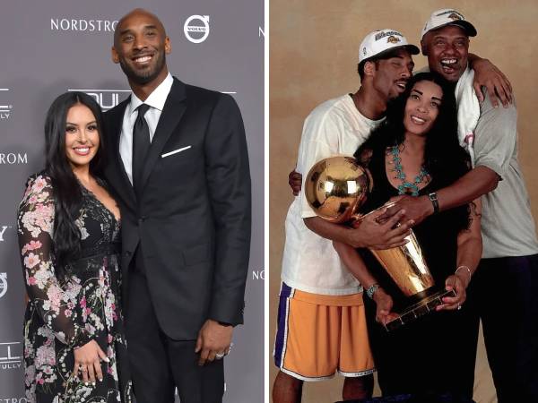 Kobe Bryant bersama sang istri, Vanessa (kiri) dan Kobe Bryant Bersama kedua orangtuanya. (Foto: People Weekly)