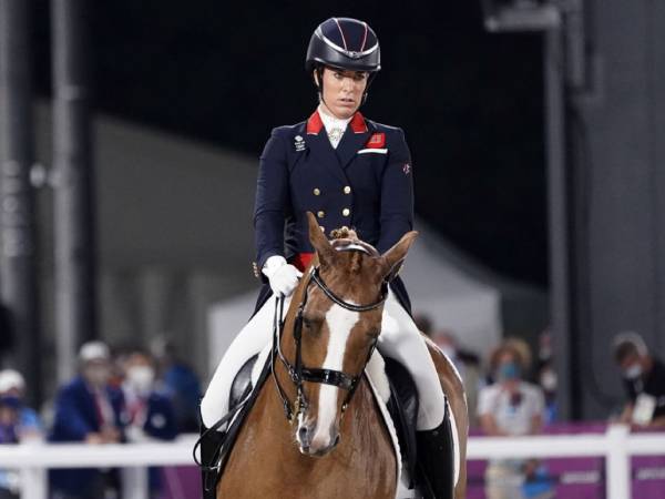 Charlotte Dujardin awalnya dijadwalkan untuk berkompetisi di nomor dressage individu dan tim dalam cabor berkuda Olimpiade Paris. (Foto: AP)