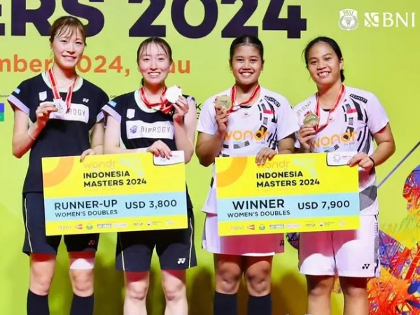 Kalahkan Jepang, Jesita/Febi Kampiun Ganda Putri Indonesia Masters 2024