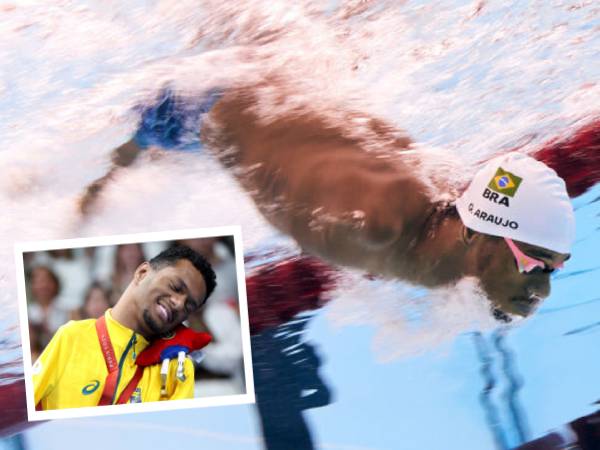 Gabrielzinho memenuhi janjinya dengan memenangkan tiga medali emas di Paralimpiade Paris. (Foto: AFP)