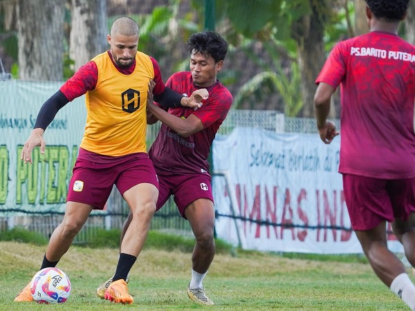 Latihan Barito Putera di masa jeda kompetisi