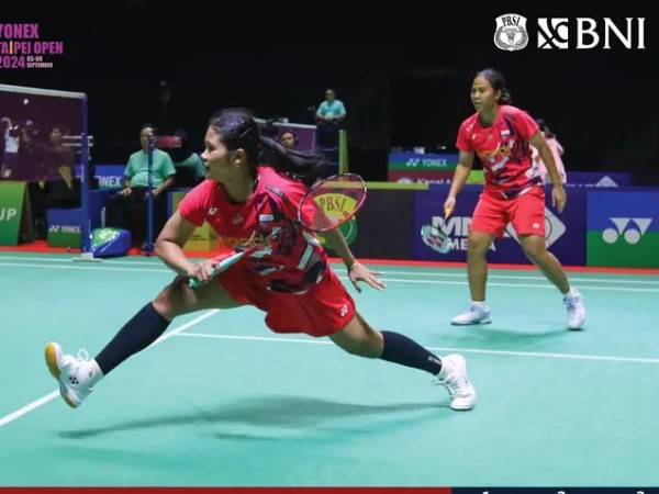 Dua Game Langsung, Jesita/Febi Lolos Perempat Final Taiwan Open 2024