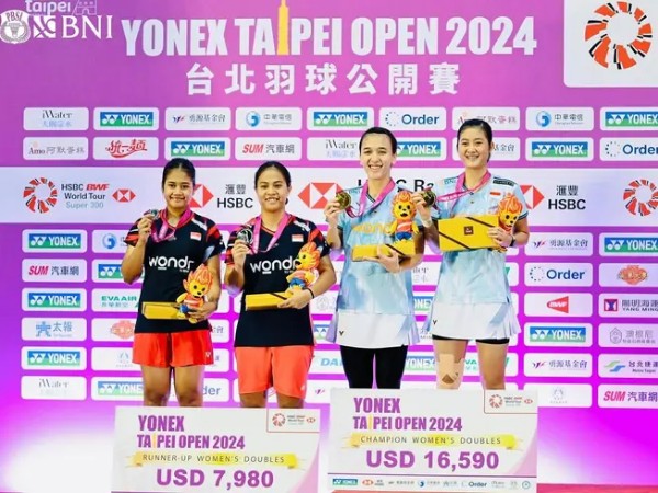 Febriana/Amalia Kampiun Ganda Putri Taiwan Open 2024