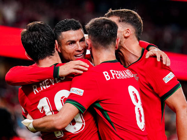 Cristiano Ronaldo Cetak Gol Lagi, Timnas Portugal Tundukkan Skotlandia 2-1