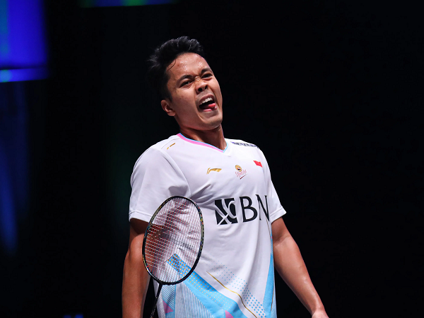 Anthony Ginting ingin balas dendam pada Toma Junior Popov di Hong Kong Open 2024.