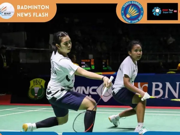 Ganda Putri Indonesia Loloskan 3 Wakil ke Perempat Final Vietnam Open 2024