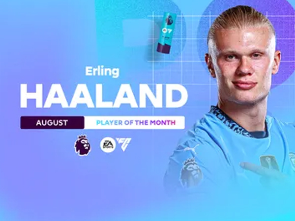 Erling Haaland Terpilih Sebagai Pemain Terbaik Premier League Bulan Agustus