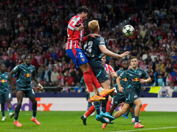 Gol Sundulan Jose Gimenez Bawa Atletico Madrid Kalahkan RB Leipzig 2-1