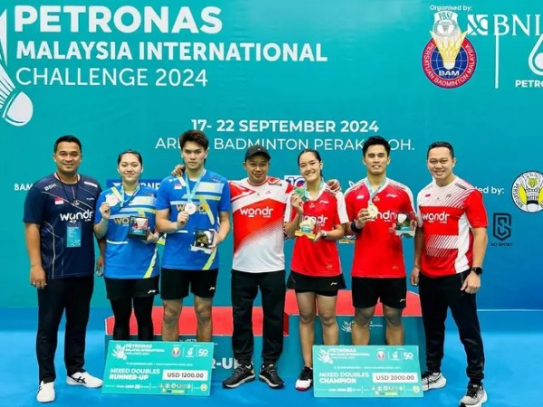 Kalahkan Adnan/Indah, Amri/Nita Kampiun Malaysia International Challenge 2024