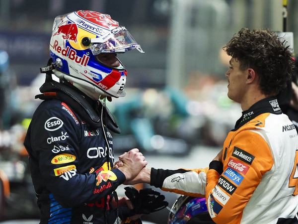 Lando Norris semakin dekat untuk samai poin Max Verstappen di klasemen sementara.