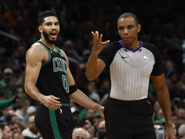 Jayson Tatum lega Celtics terhindar dari duel melawan Nuggets di babak playoff musim lalu.