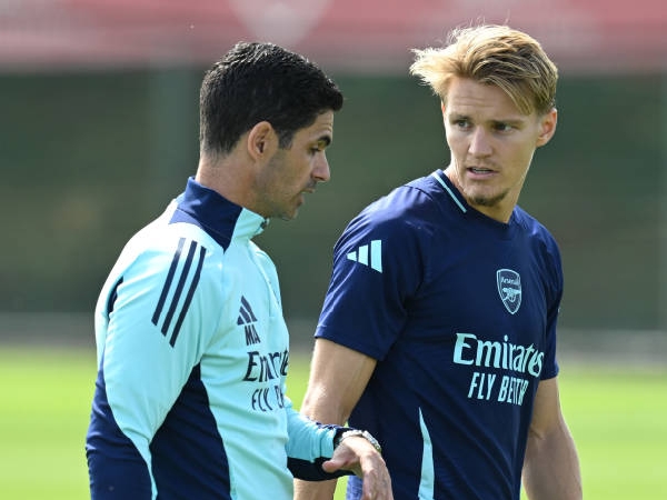 Mikel Arteta dan Martin Odegaard