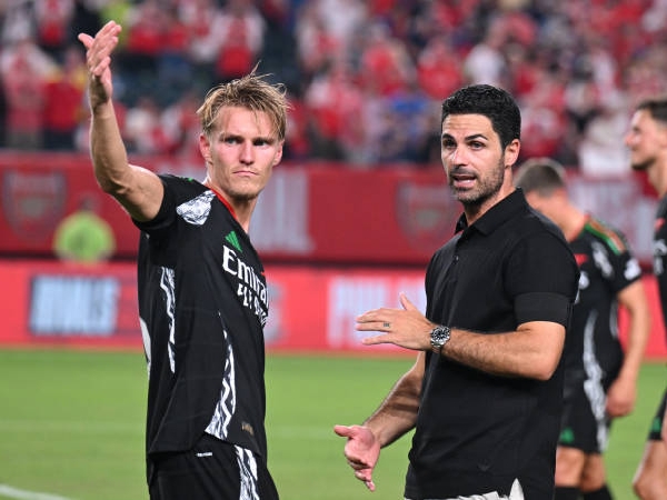 Martin Odegaard dan Mikel Arteta