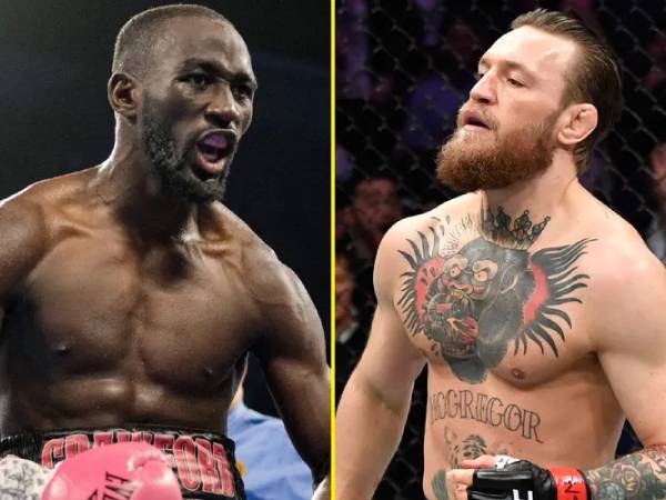 Terence Crawford (kiri) dan Conor McGregor. (Foto: Fight TV)