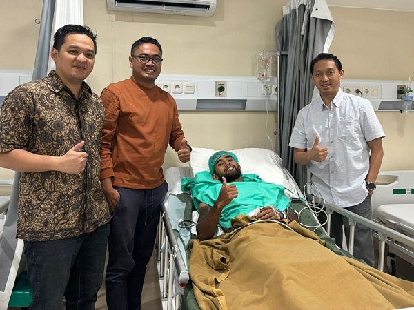 Pemain Persik Kediri, Agil Munawar setelah dioperasi