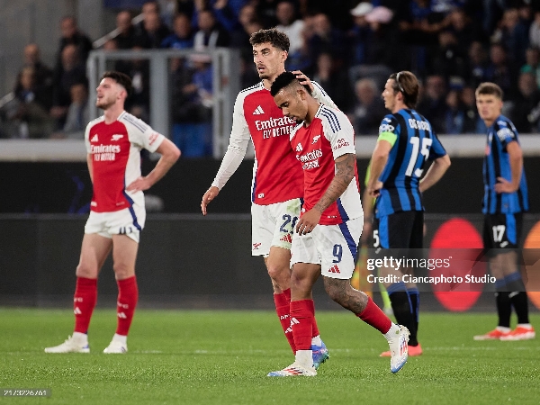 Gabriel Jesus kalah bersaing dengan Kai Havertz di lini depan Arsenal