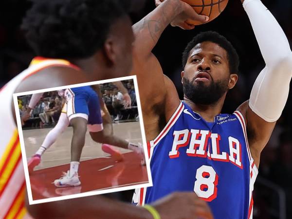 Paul George bermain dalam dua laga pramusim 76ers sebelum mengalami cedera hiperekstensi di lutut kirinya. (Foto: AP)