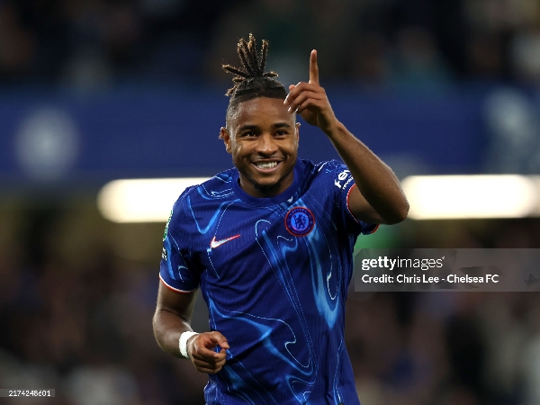 Christopher Nkunku berada di belakang Nicolas Jackson di Chelsea