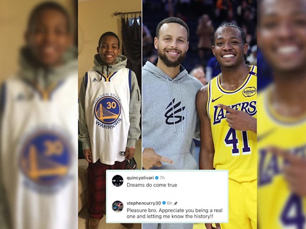 Quincy Olivari Emosional Usai Bertemu dengan Stephen Curry