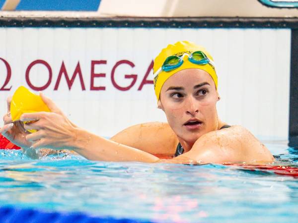 Kaylee McKeown mengumumkan keputusannya setelah berlomba pada leg pertama kompetisi. (Foto: Swimming World)