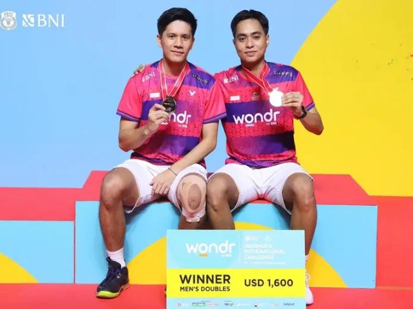 Rahmat/Yeremia Juara Ganda Putra Indonesia International Challenge 2024