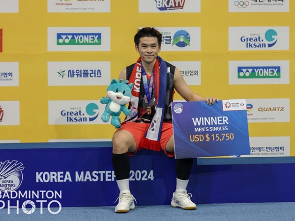 Kunlavut Vitidsarn Kampiun Tunggal Putra Korea Masters 2024