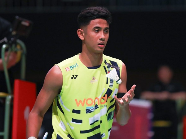 Alwi Farhan berbahagia usai tembus babak utama Kumamoto Masters 2024.