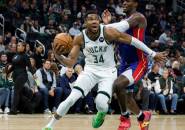 Giannis Antetokounmpo Mengamuk, Bawa Bucks Libas Pistons