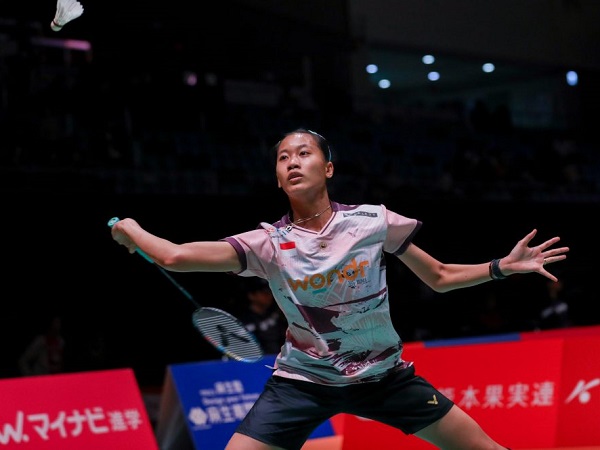 Putri KW akui defense solid dari Riko Gunji di 32 besar Kumamoto Masters 2024.