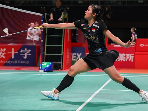 Gregoria Mariska Tunjung berhasil eliminasi Ratchanok Intanon dari Kumamoto Masters 2024.