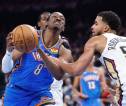 Hasil NBA: Oklahoma City Thunder Gulung New Orleans Pelicans 106-88