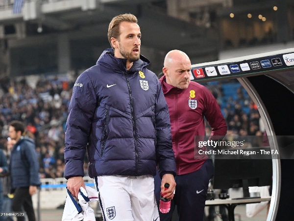 Harry Kane dan pelatih sementara timnas Inggris, Lee Carsley