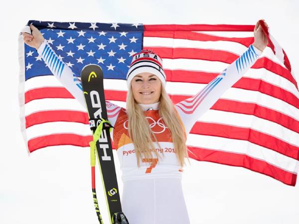 Lindsey Vonn pernah meraih tiga medali Olimpiade pada 2010 dan 2028. (Foto: AP)