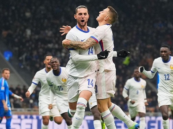 Dwigol Adrien Rabiot Bawa Prancis Kandaskan Italia 3-1