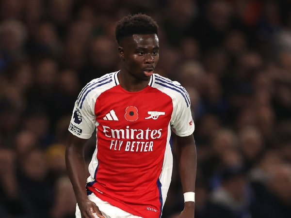 Winger andalan Arsenal, Bukayo Saka