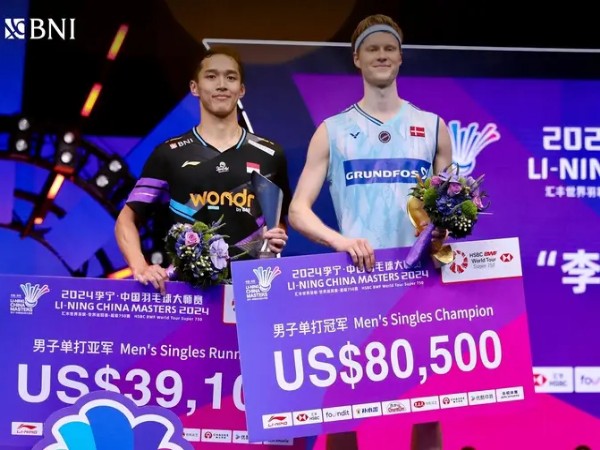 Anders Antonsen Kampiun Tunggal Putra China Masters 2024